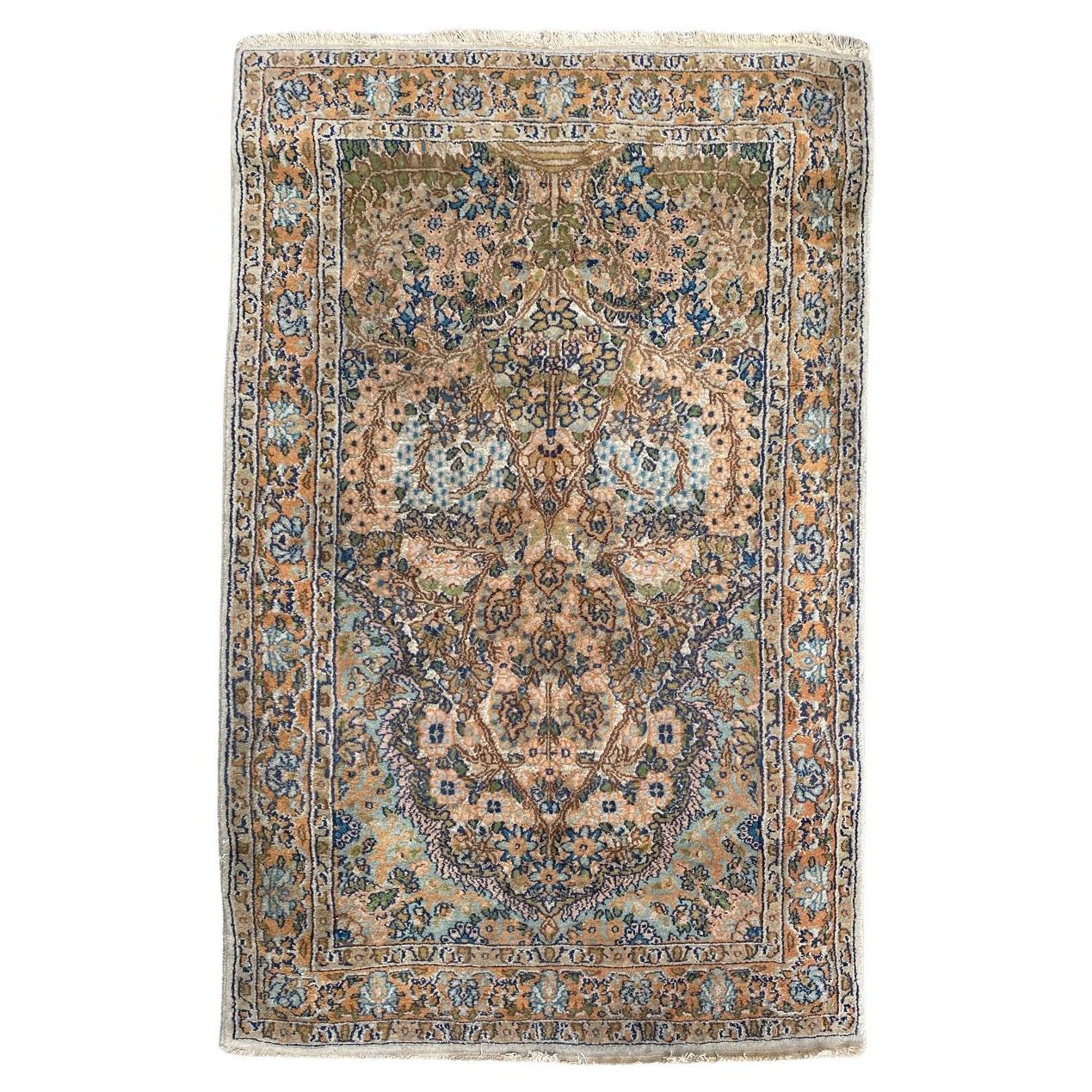 Bobyrug’s Pretty vintage Indian Punjab rug 