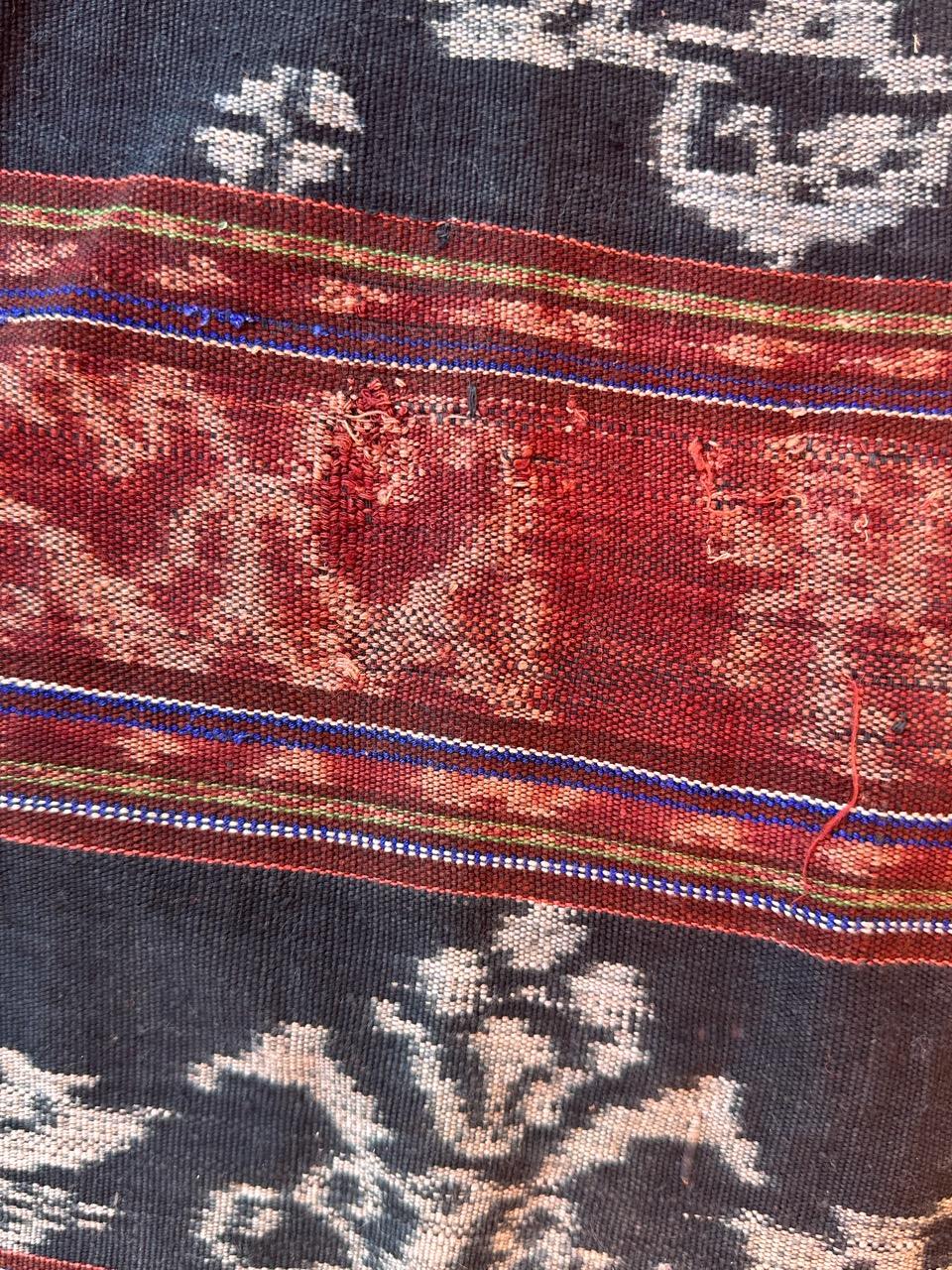 Bobyrug’s Vintage Indonesian Ikat Tapestry or Tablecloth For Sale 3