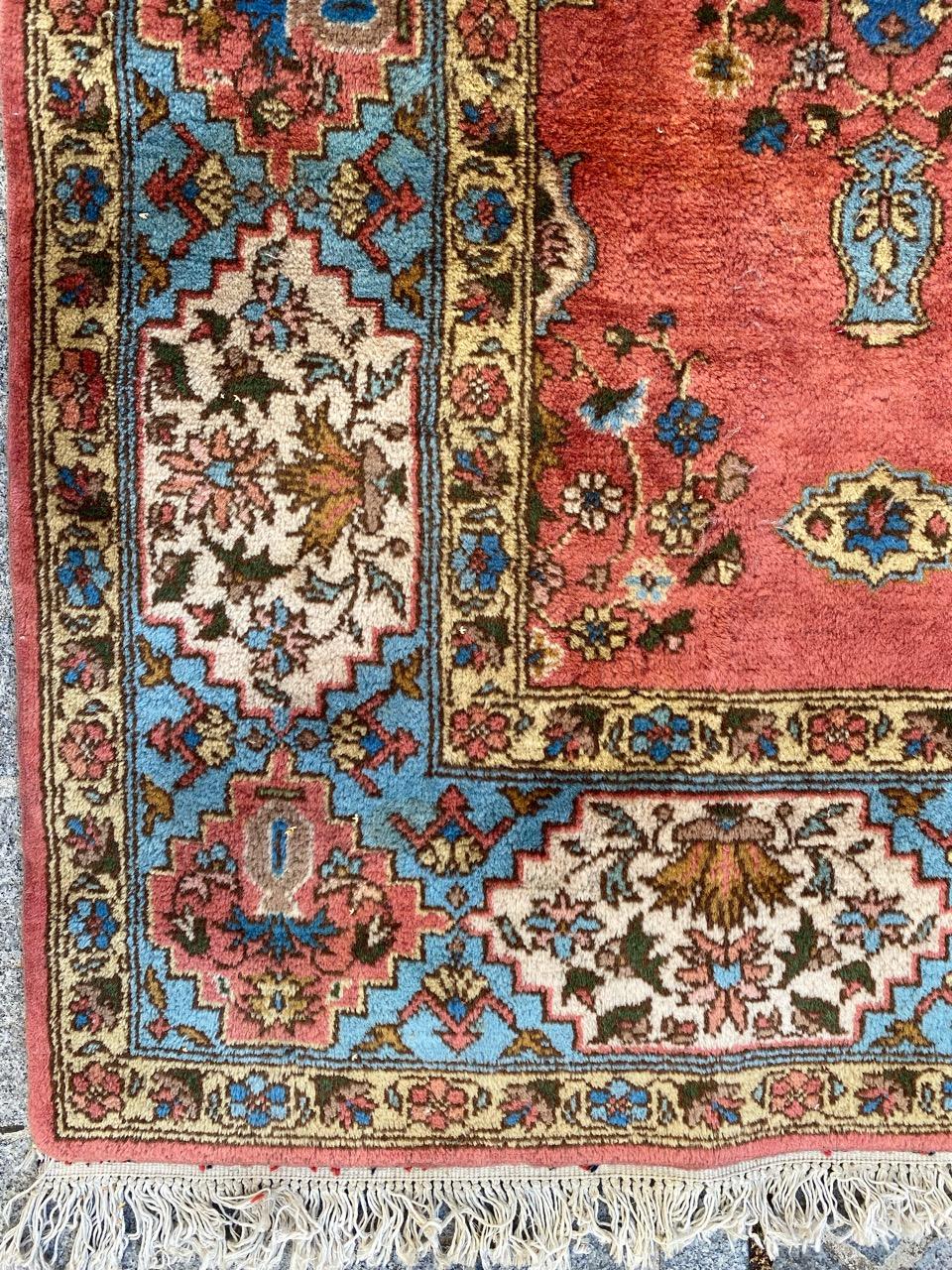Bobyrug's Hübscher Großer Transsylvanischer Teppich im Vintage-Stil (Tabriz) im Angebot