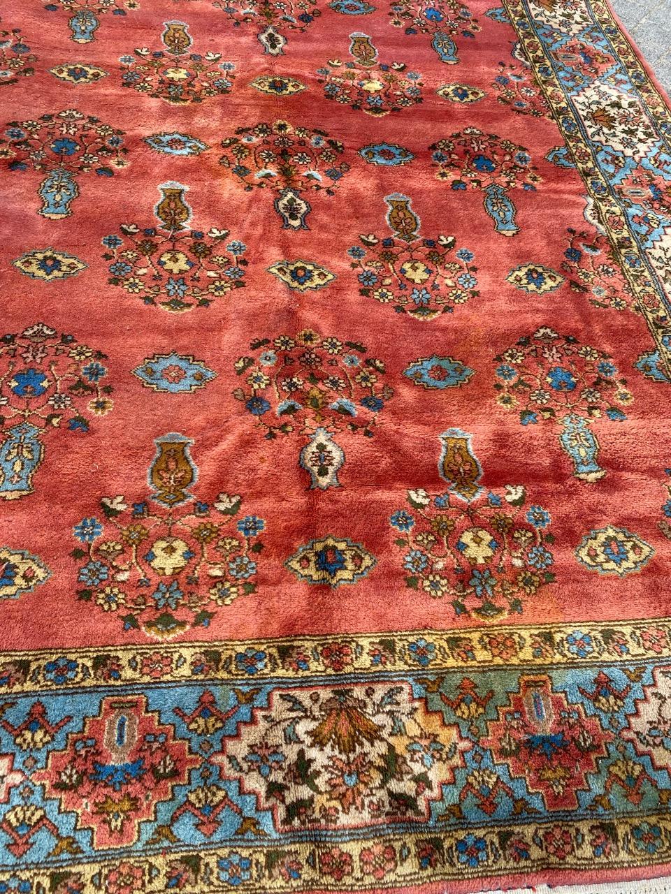 Bobyrug’s Pretty Vintage Large Transylvanian Rug In Good Condition For Sale In Saint Ouen, FR