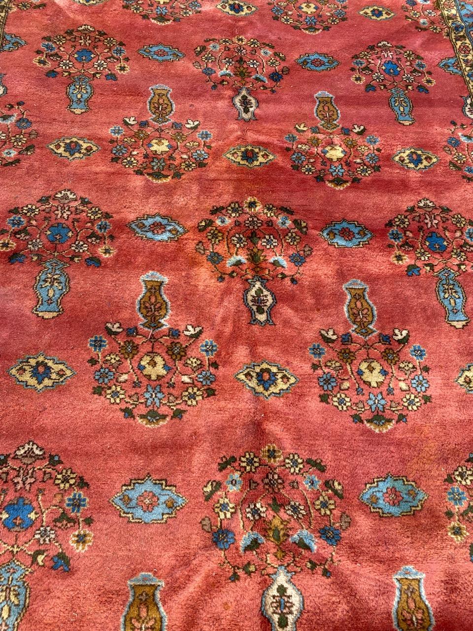 Bobyrug's Hübscher Großer Transsylvanischer Teppich im Vintage-Stil (20. Jahrhundert) im Angebot