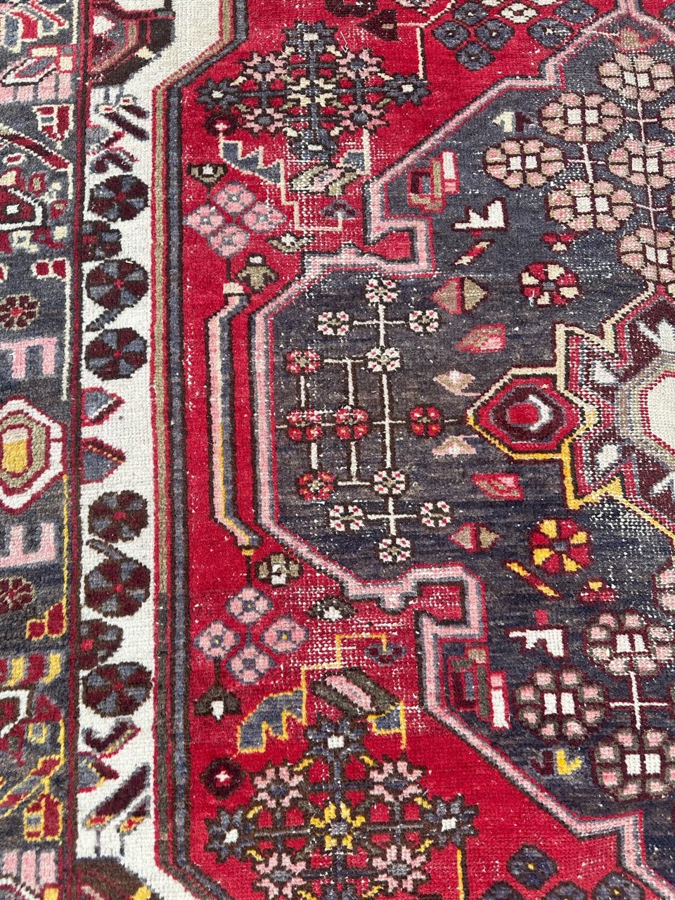 Bonita alfombra mazlaghan vintage en venta 6