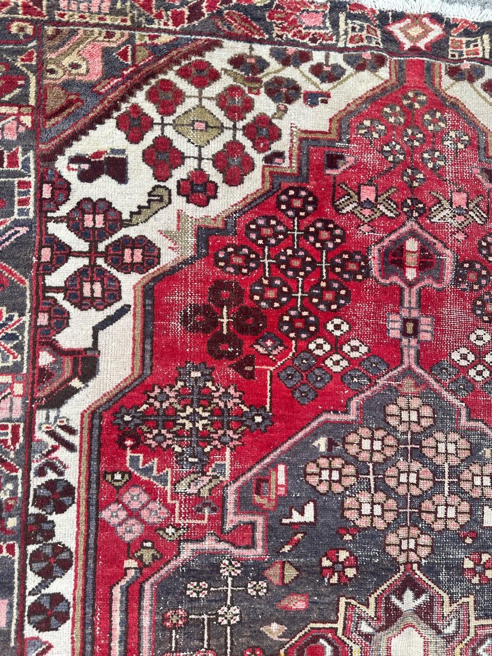 Bonita alfombra mazlaghan vintage en venta 7
