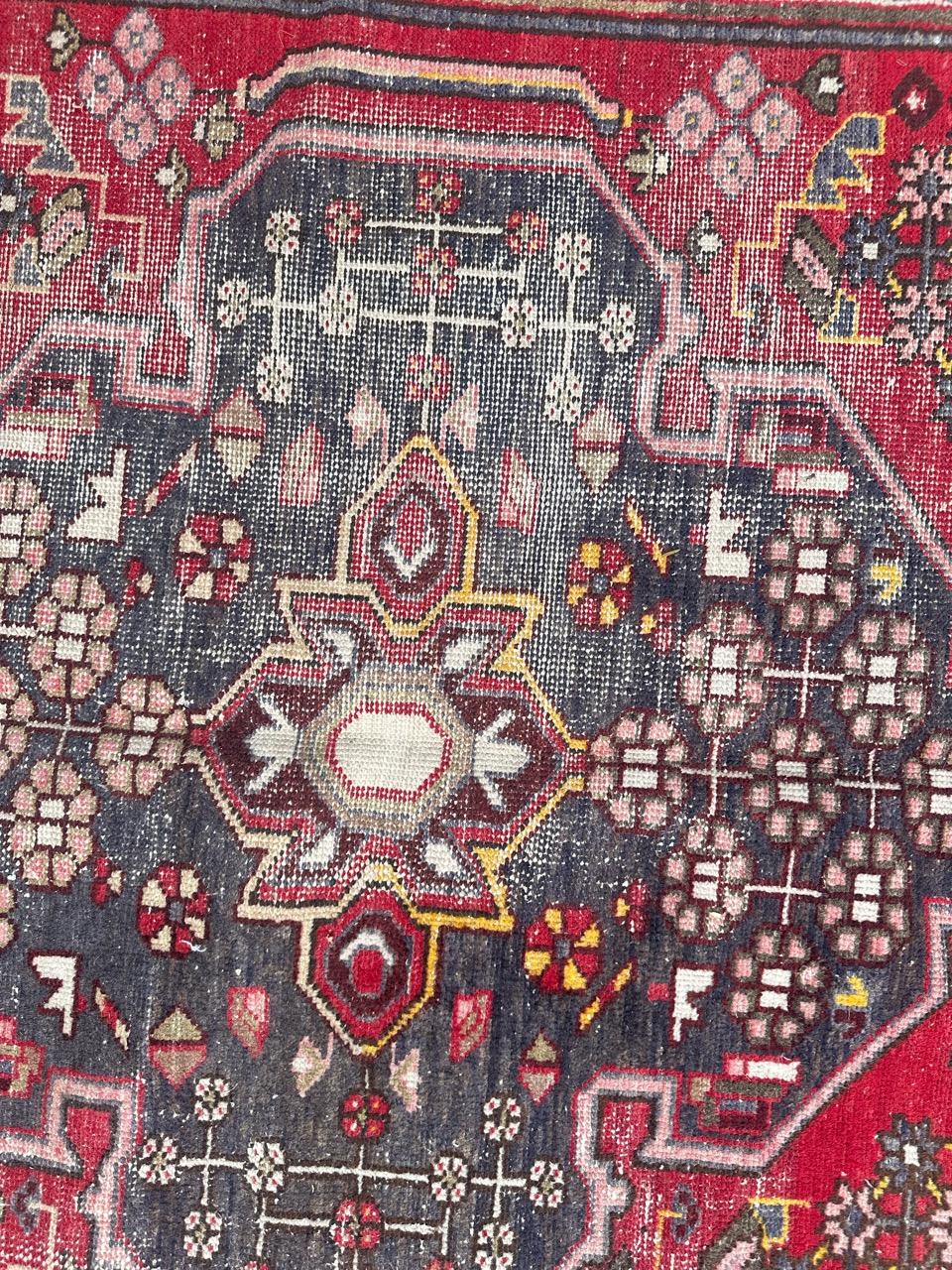 Bonita alfombra mazlaghan vintage Lana en venta