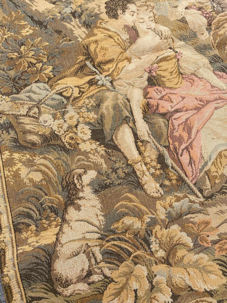 Bobyrug’s Pretty Vintage Mécanique Jaquar Tapestry For Sale 5