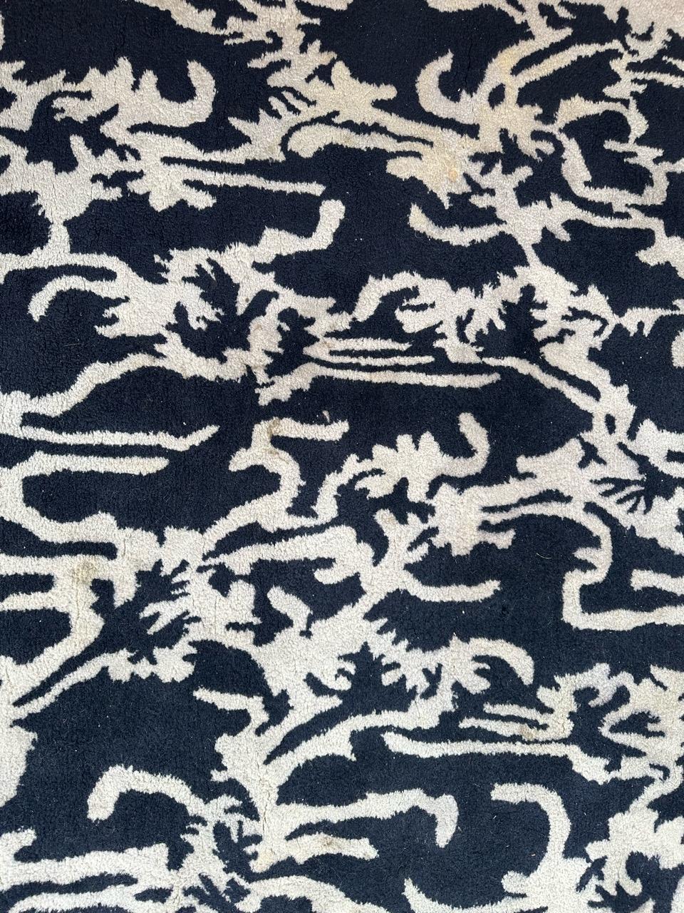 Wool Bobyrug’s Pretty vintage modern rug with signature  For Sale