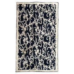 Bobyrug's Joli tapis vintage moderne avec signature 