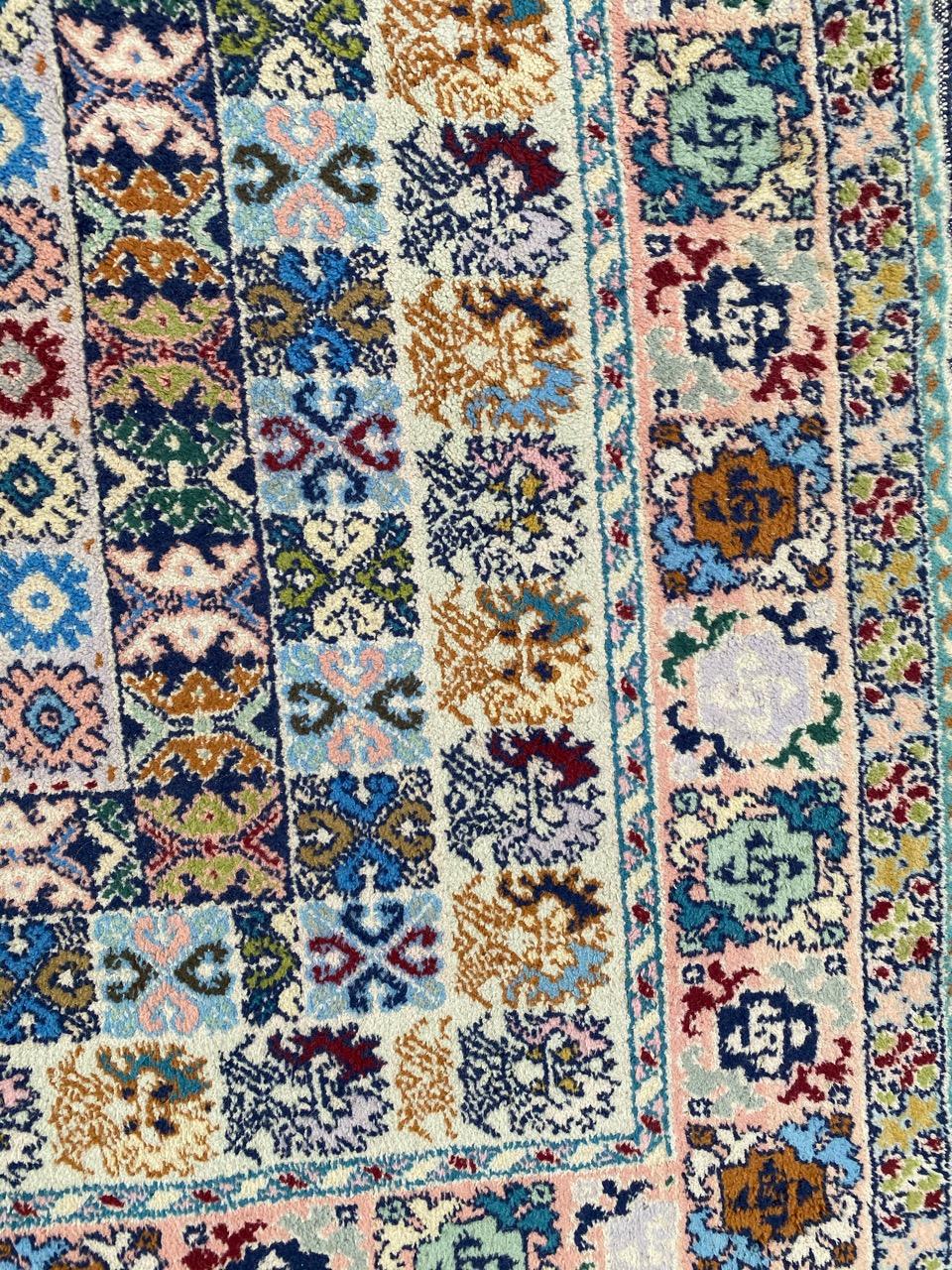 Bobyrug’s Pretty Vintage Moroccan Rabat Rug For Sale 5