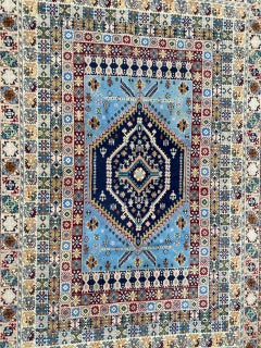 Pretty Vintage Moroccan Rabat Rug
