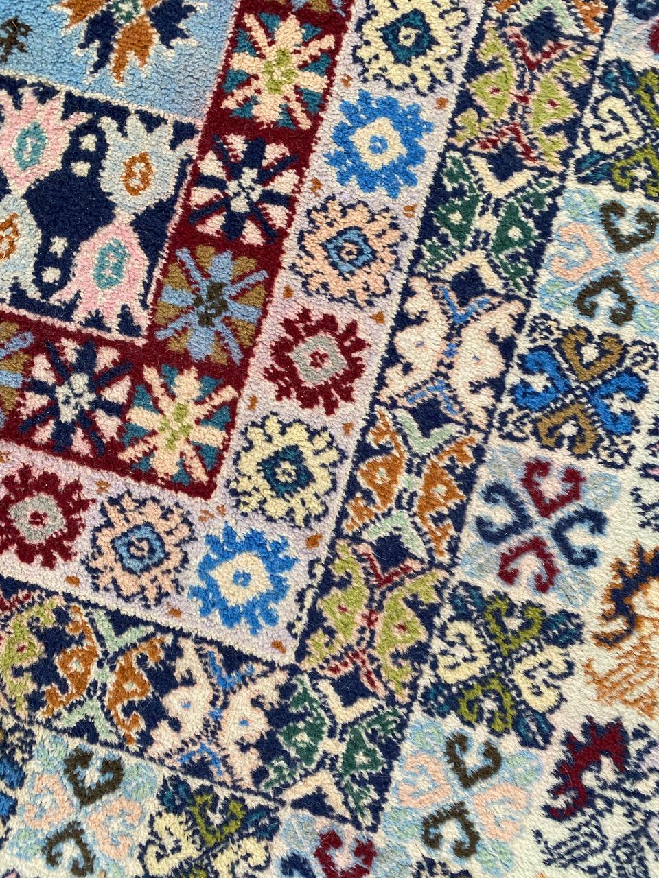 Laine Joli tapis marocain vintage de Rabat en vente