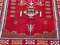 Bobyrug’s Pretty Vintage Moroccan Tribal Rug