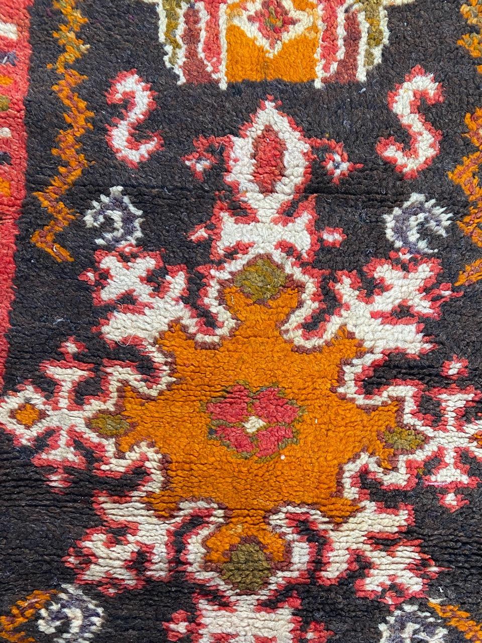 Bobyrug’s Pretty Vintage Moroccan Tribal Rug For Sale 3