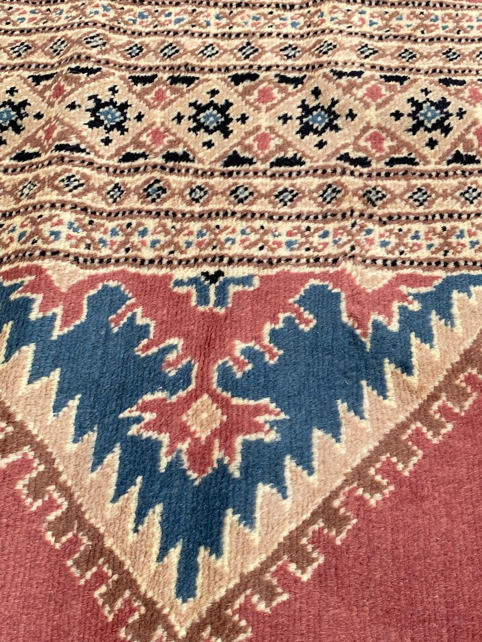 Bobyrug’s Pretty Vintage Pakistani Rug For Sale 6