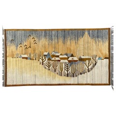 Pretty Retro Polish Woven Tapestry by E. Oloksy