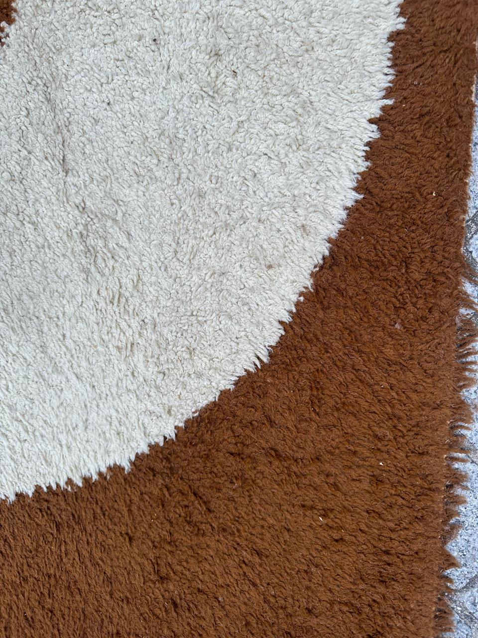 Bonita alfombra vintage escandinava de los años 70 finales del siglo XX en venta