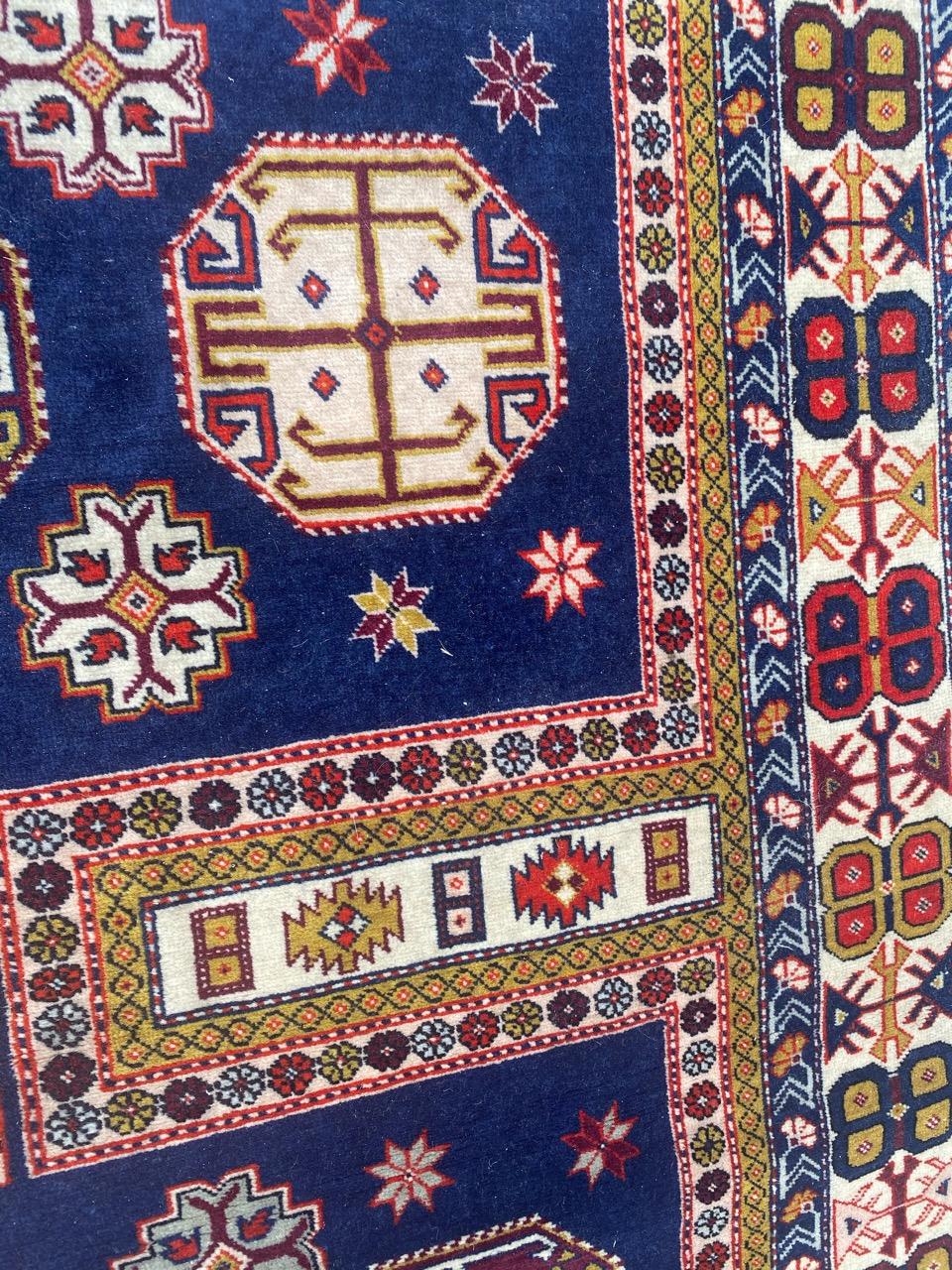Bobyrug’s Pretty Vintage Shirwan Azerbaïdjan Rug For Sale 4