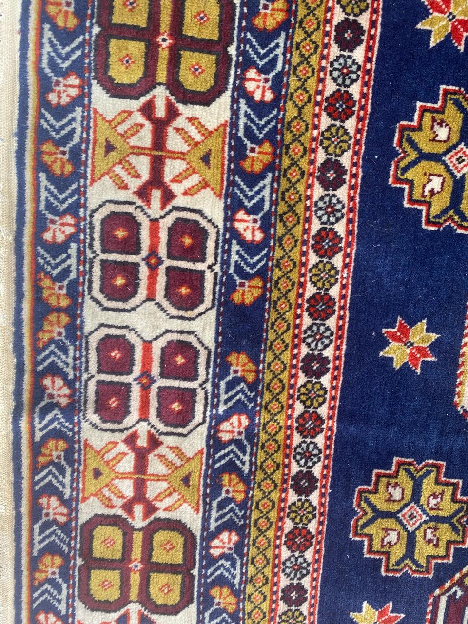 Bobyrug’s Pretty Vintage Shirwan Azerbaïdjan Rug For Sale 8