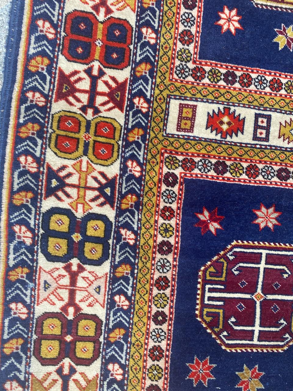 Cotton Bobyrug’s Pretty Vintage Shirwan Azerbaïdjan Rug For Sale