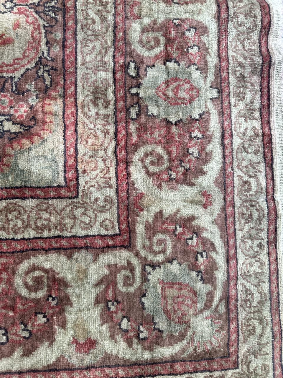 Bobyrug's Hübscher türkischer Kayseri-Teppich aus Seide  im Angebot 7