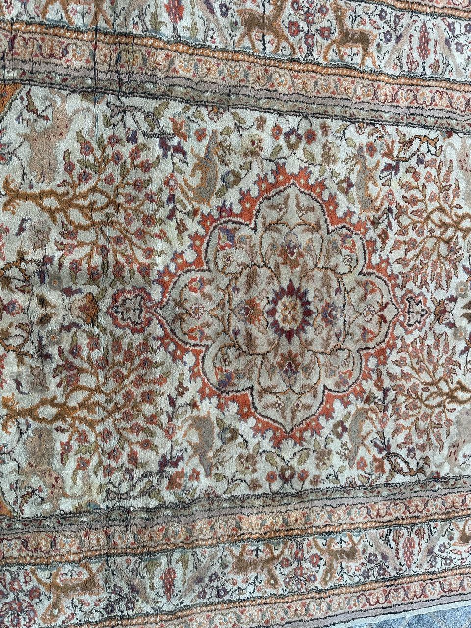 Bobyrug's Hübscher türkischer Kayseri-Teppich aus Seide  im Angebot 8