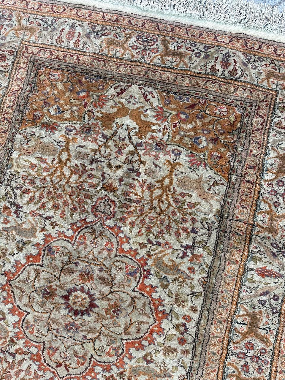 Bobyrug's Hübscher türkischer Kayseri-Teppich aus Seide  (Türkisch) im Angebot