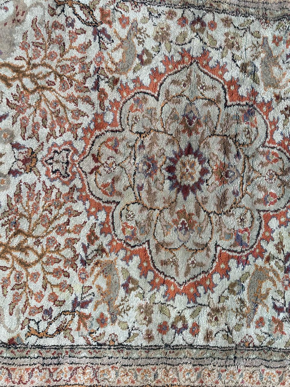 Bobyrug's Hübscher türkischer Kayseri-Teppich aus Seide  im Zustand „Gut“ im Angebot in Saint Ouen, FR