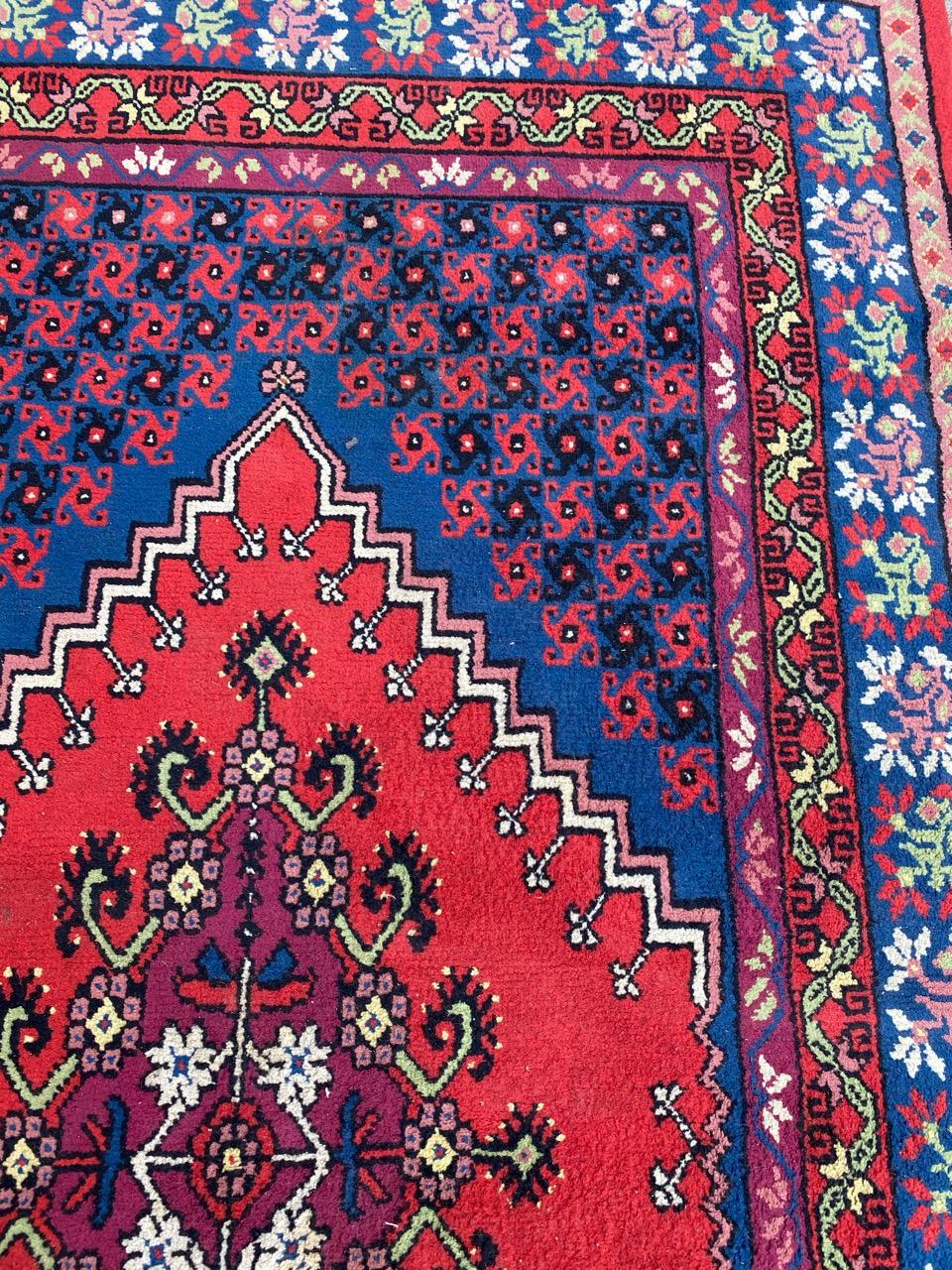 Bobyrug's Hübscher Tunesischer Vintage-Teppich im Zustand „Gut“ im Angebot in Saint Ouen, FR