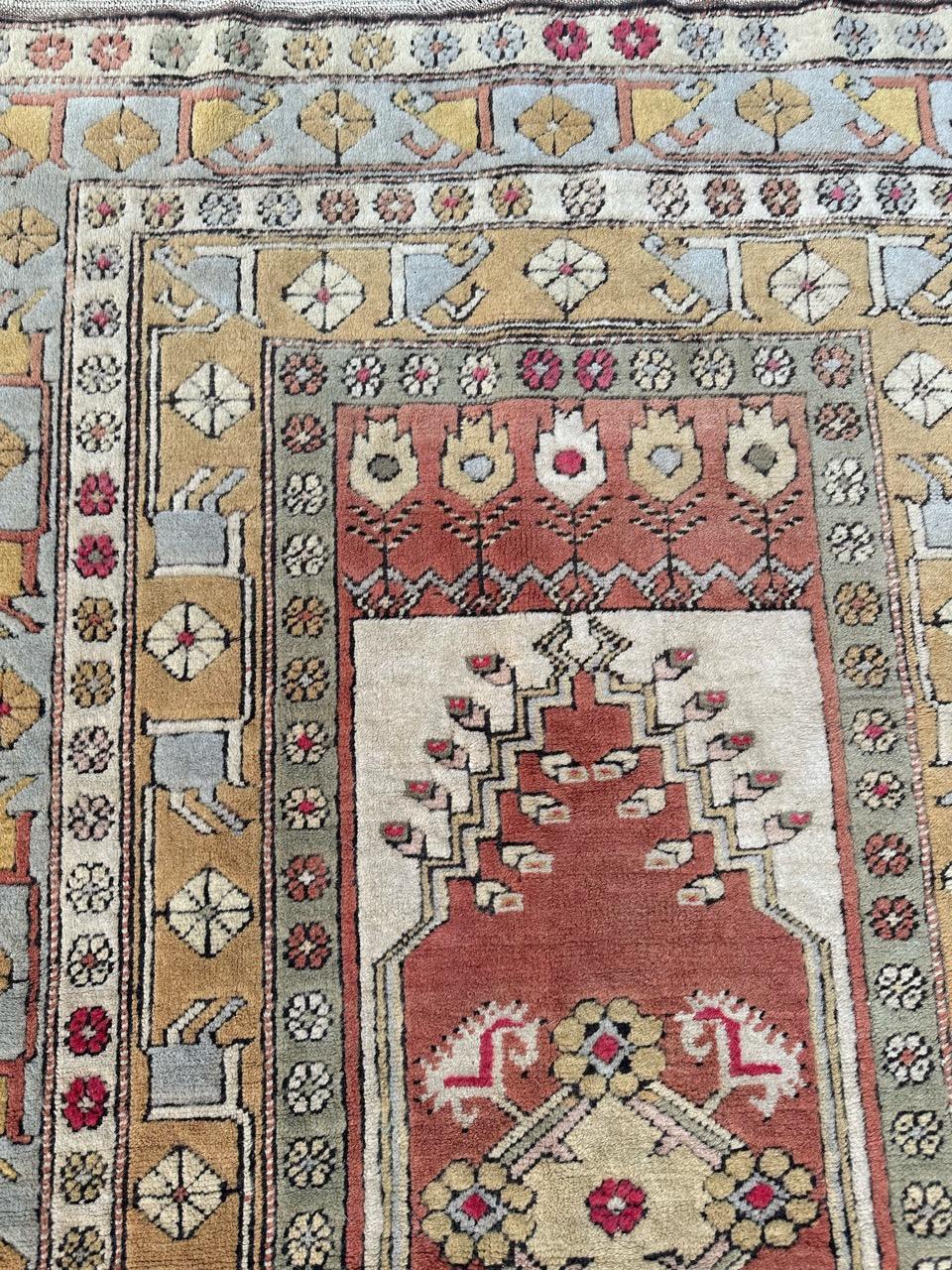 Bobyrug’s Pretty vintage Turkish Kars rug  For Sale 12