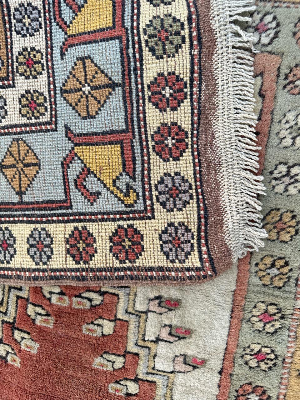 Bobyrug’s Pretty vintage Turkish Kars rug  For Sale 13