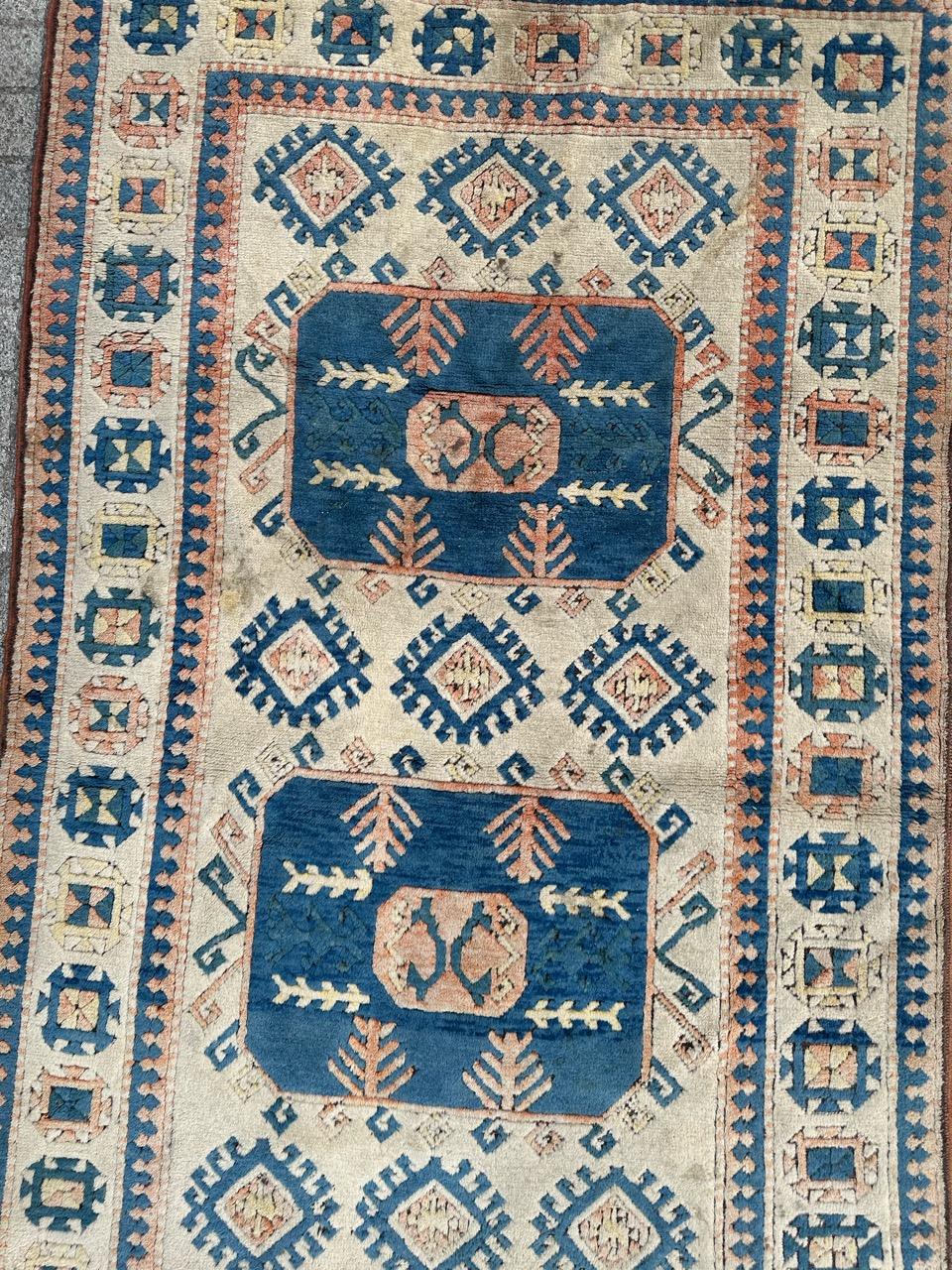 Kazak Bobyrug’s Pretty vintage Turkish Kars rug  For Sale