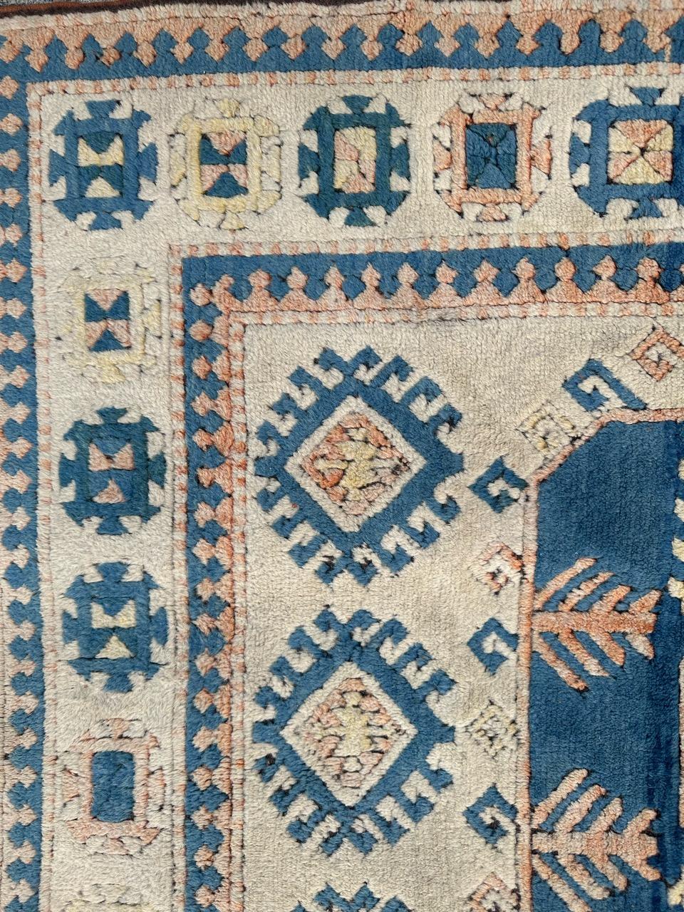 Wool Bobyrug’s Pretty vintage Turkish Kars rug  For Sale