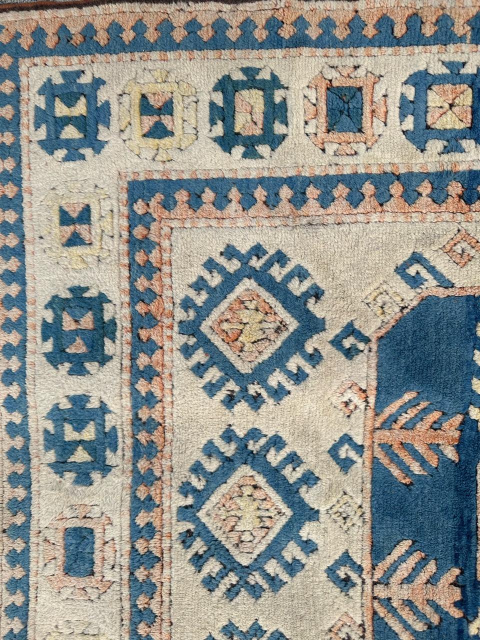 Wool Bobyrug’s Pretty vintage Turkish Kars rug For Sale