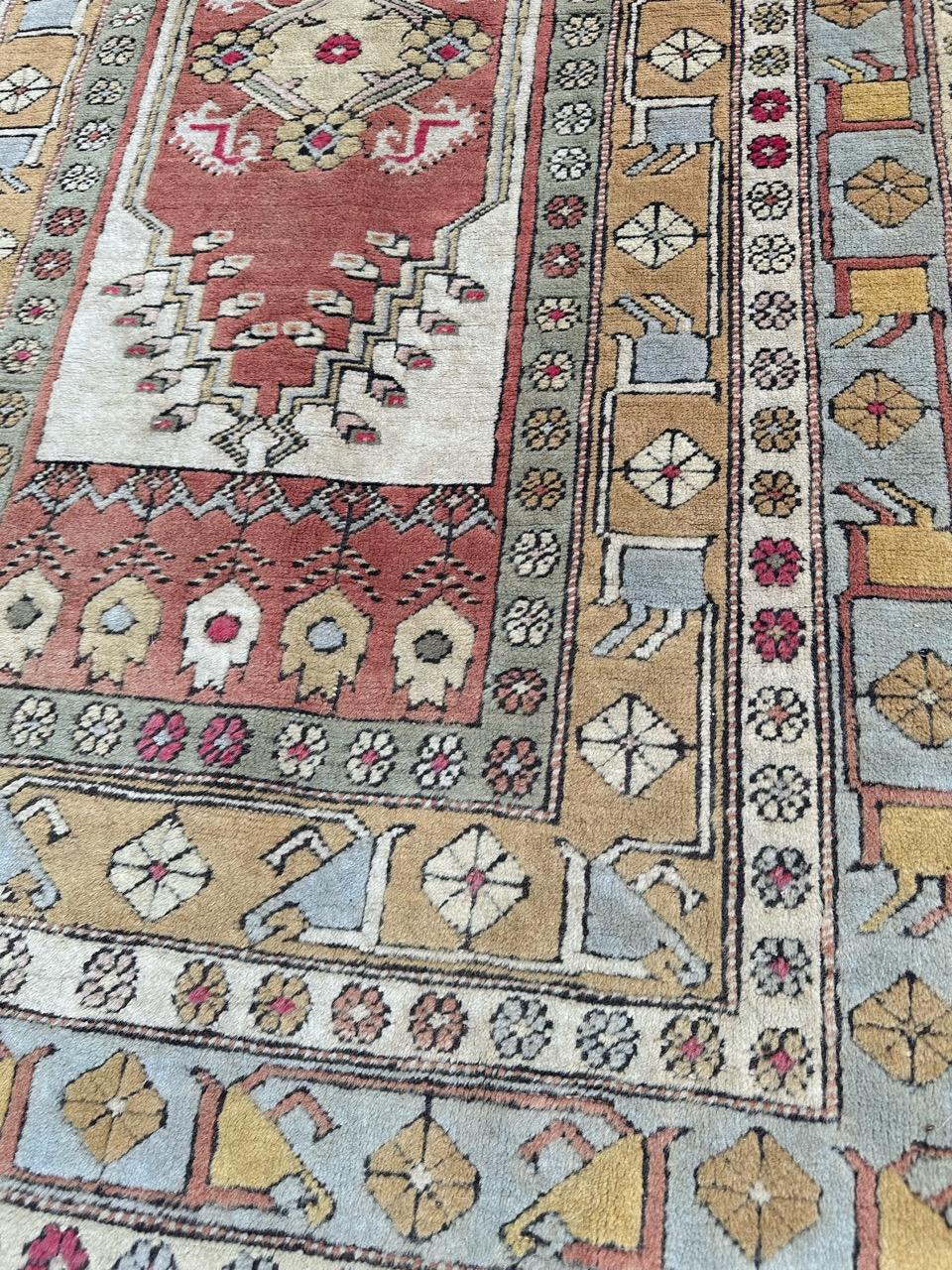 Bobyrug's Hübscher türkischer Kars-Teppich (Wolle) im Angebot