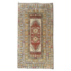 Bobyrug’s Pretty Vintage Turkish Kars rug 