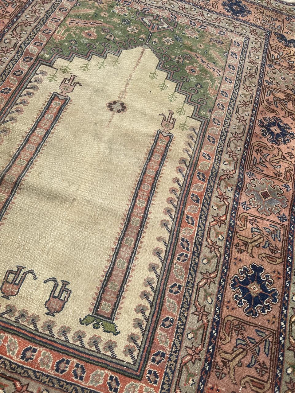 Hübscher alter türkischer Kayseri-Teppich im Angebot 2