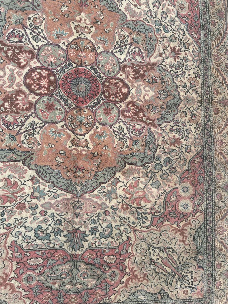 20th Century Pretty vintage Turkish Kayseri rug For Sale