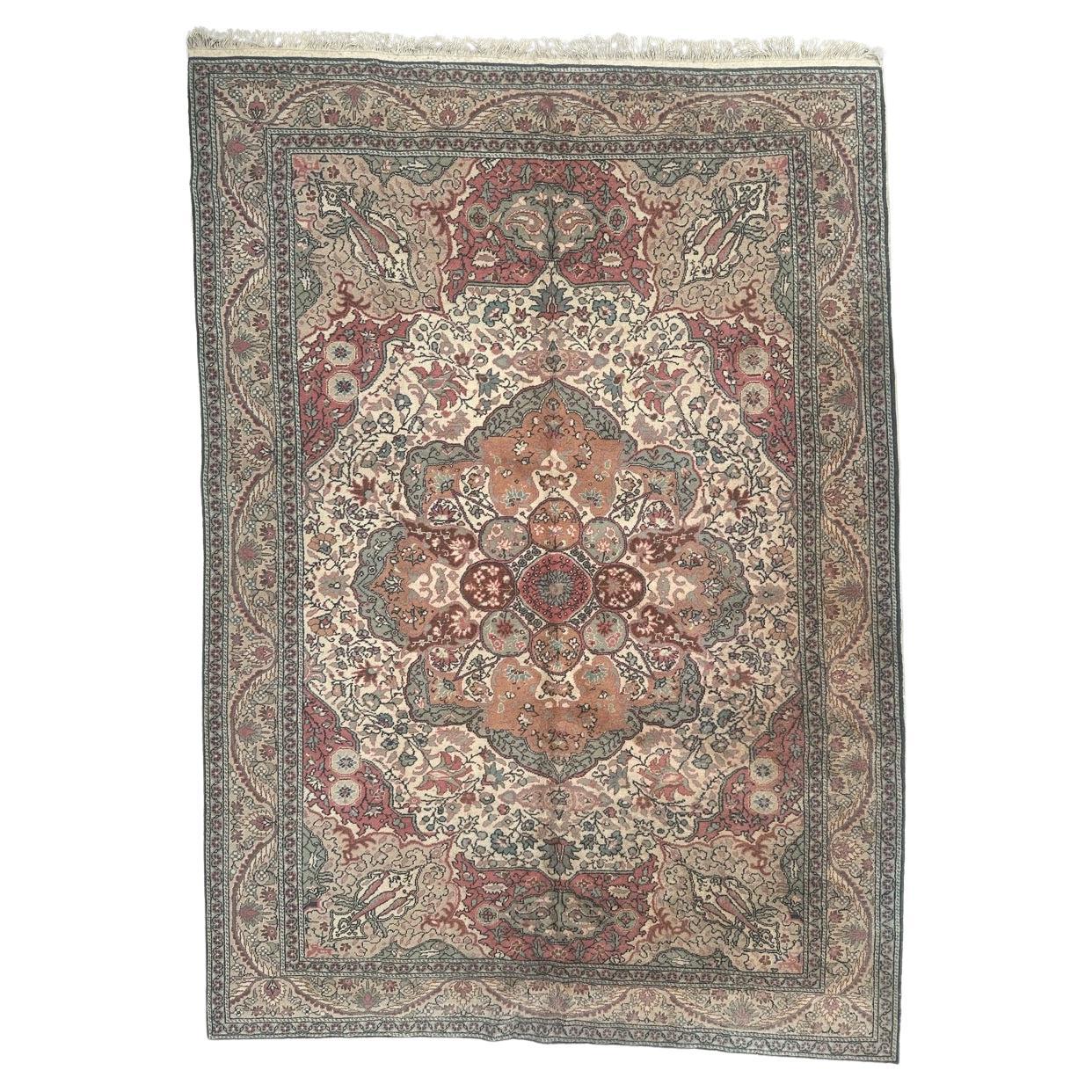 Pretty vintage Turkish Kayseri rug