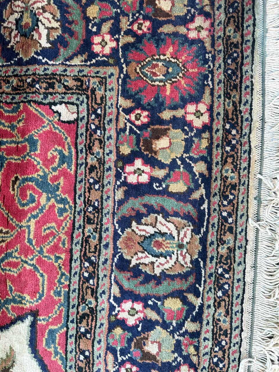 Bobyrug’s Pretty vintage Turkish Kayseri silk rug  For Sale 3