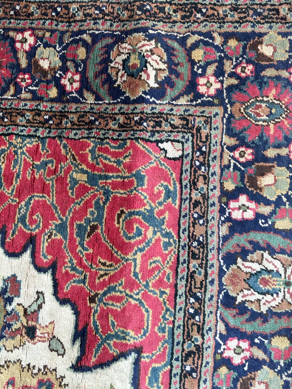 Bobyrug’s Pretty vintage Turkish Kayseri silk rug  For Sale 4