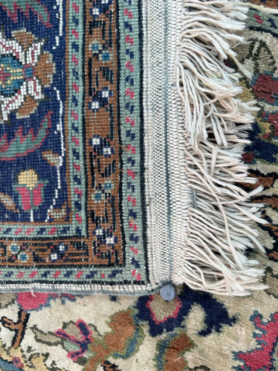 Bobyrug’s Pretty vintage Turkish Kayseri silk rug  For Sale 13