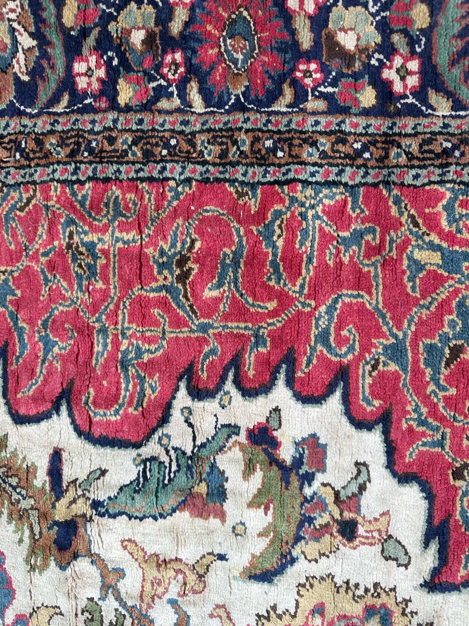 Bobyrug’s Pretty vintage Turkish Kayseri silk rug  For Sale 1