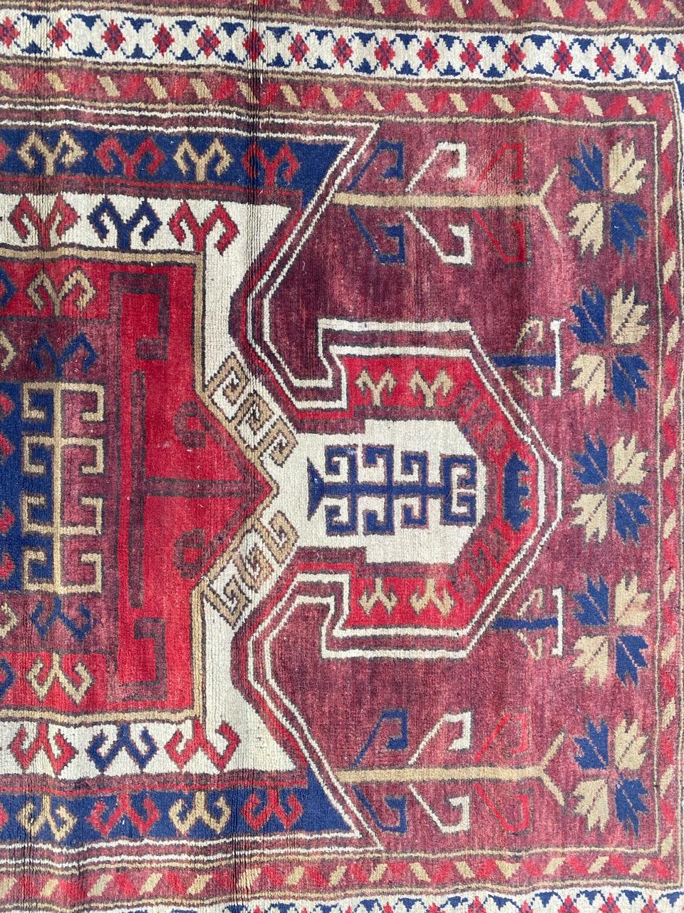 Bobyrug’s Pretty Vintage Turkish Rug In Good Condition For Sale In Saint Ouen, FR