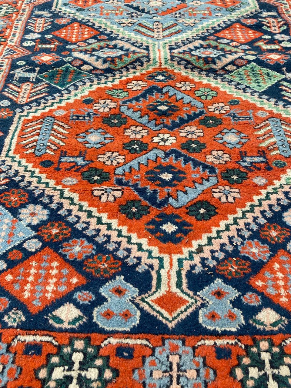 Wool Bobyrug’s Pretty Vintage Turkish Rug For Sale