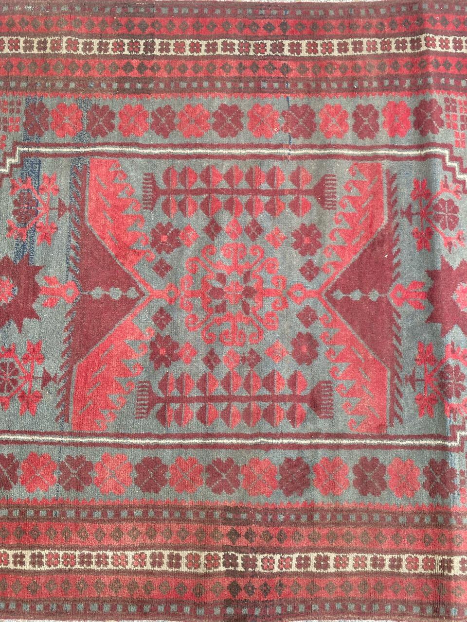 20th Century Bobyrug’s Pretty Vintage Turkish Yagcibedir Rug For Sale