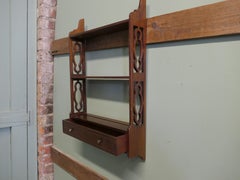 Pretty Wall Hanging Shelves with a Drawer