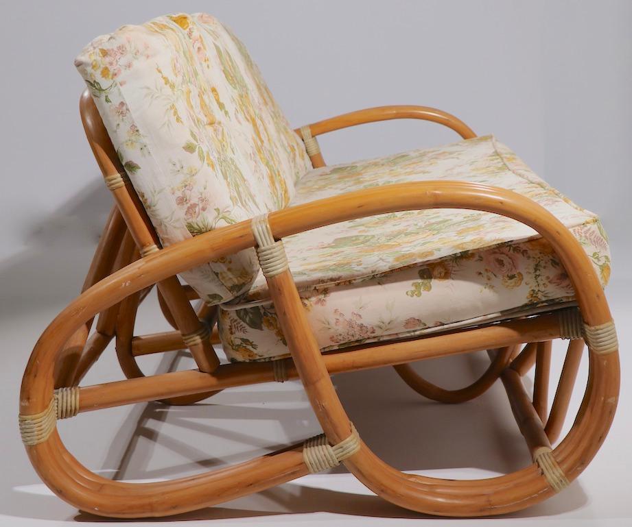 Pretzel Arm Bamboo Sofa 2