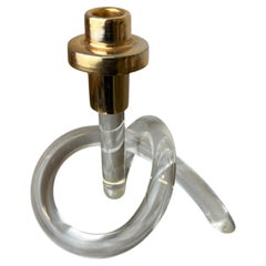 „Pretzel“-Kerzenhalter von Dorothy Thorpe aus Lucite, um 1970