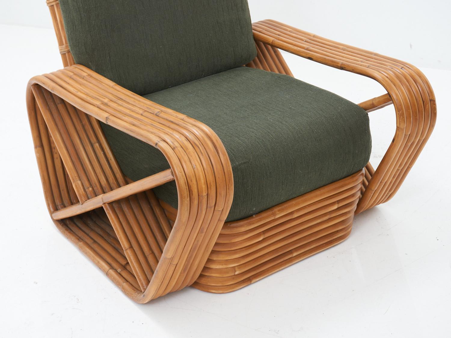 Fabric Pretzel Lounge Chair, 1970s