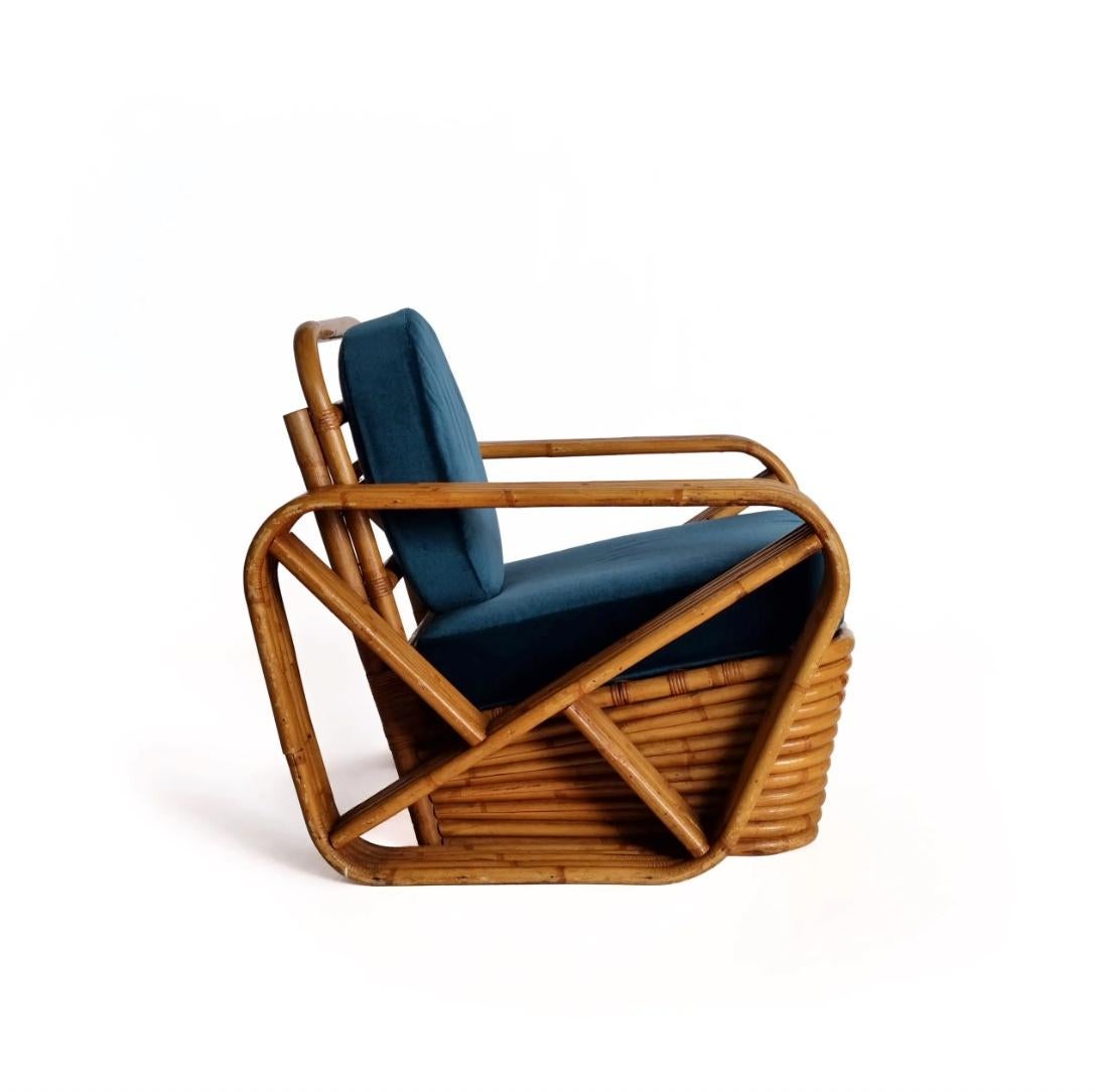 Mid-Century Modern Pretzel Strand Club Chair by Paul Frankl, 1940s For Sale