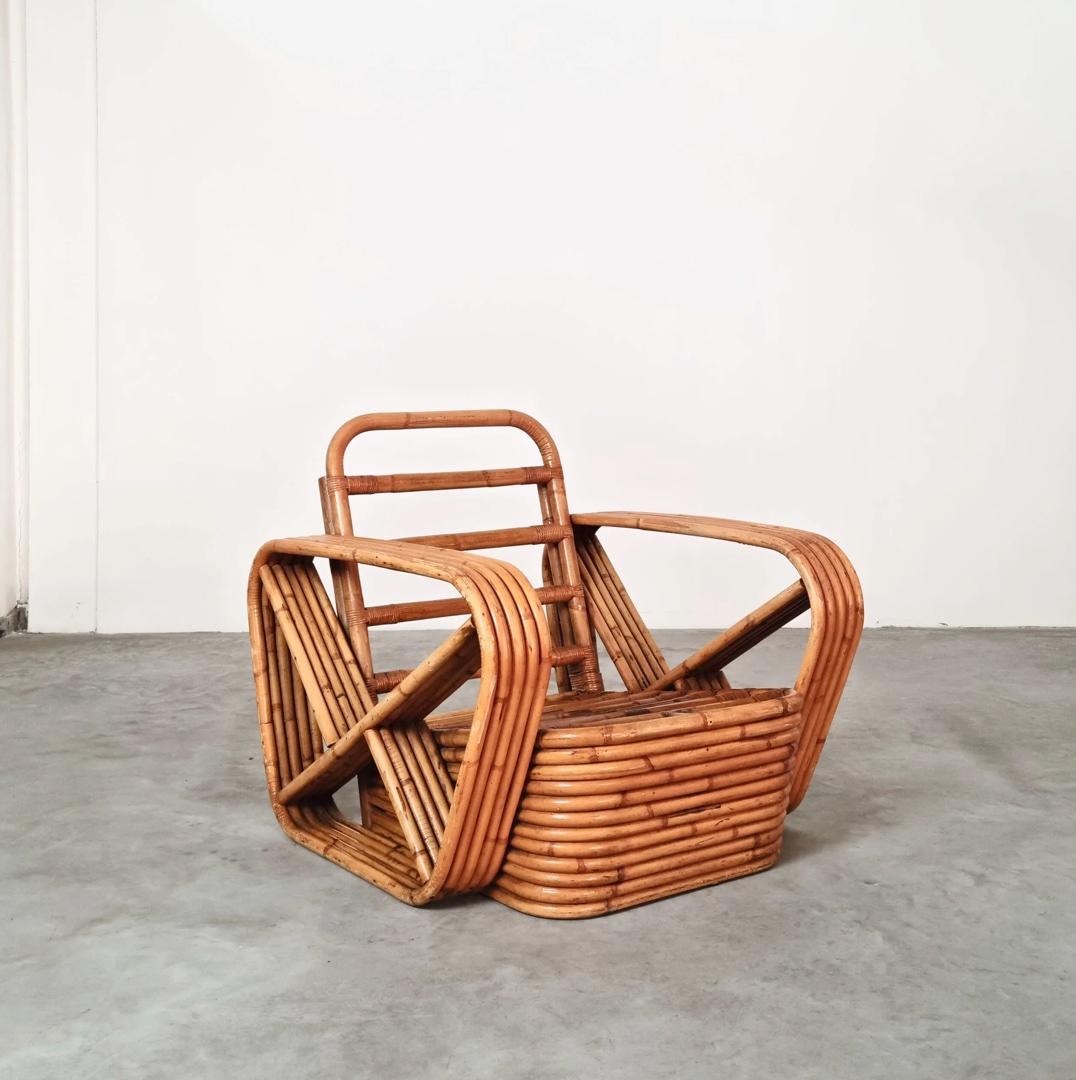 Pretzel Strand Club Chair by Paul Frankl, 1940s For Sale 1